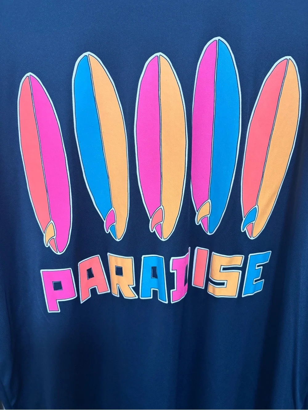 Women’s Navy Paradise Surf Rash Guard - Long Sleeve